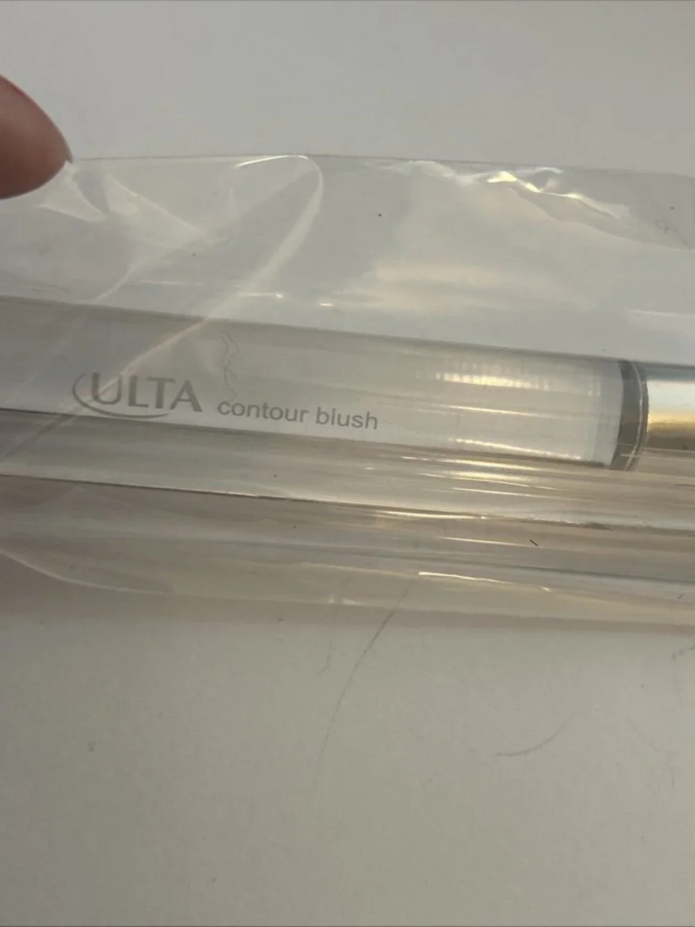 ULTA 3 Pc Travel Makeup clear Handle Brush shadow blush 5